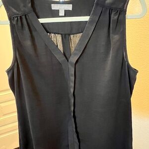 Banana Republic Women's Top, Sleeveless V-Neck, Color Black, Size 12